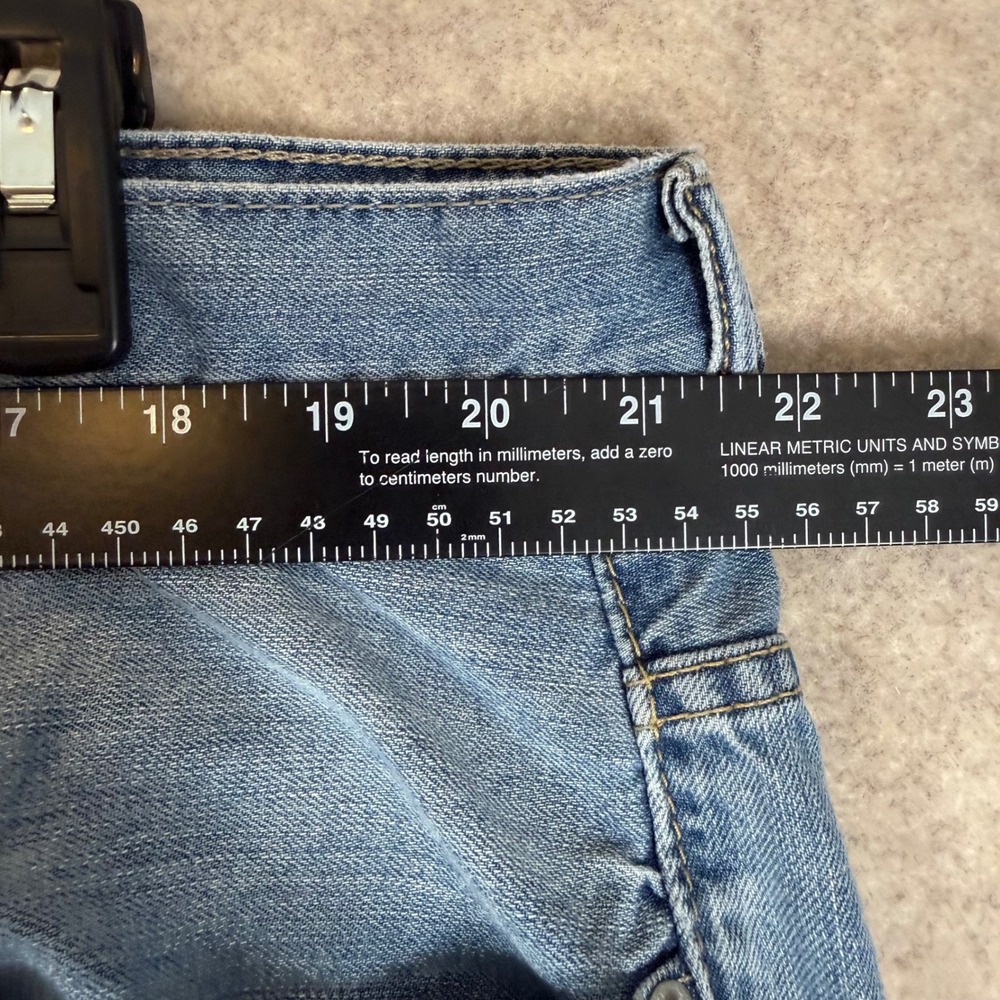 Levi's 559 Relaxed Straight Jeans 44x30 (43x29.5) Light Wash Denim Blue Casual - Picture 7 of 11